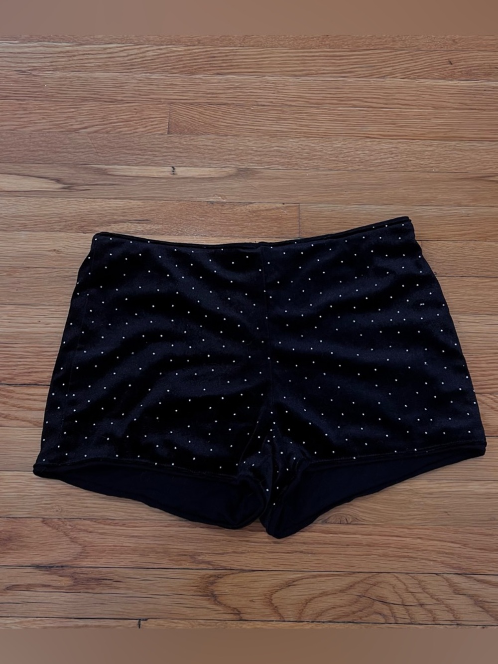 BLACK SEQUIN SHORTS